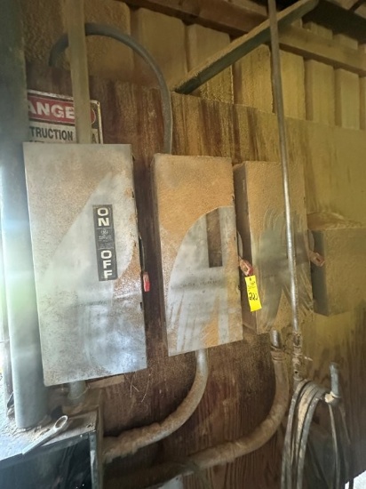 (3) 200 Amp Fused Disconnects. Located at 172 Looper Ln., Pickens, SC 29671. SC Sales Tax 7%