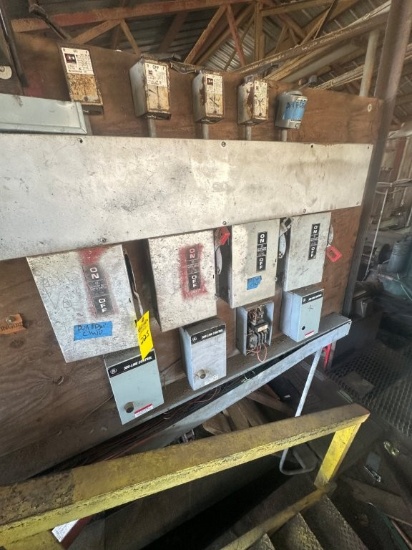 (8) GE 30 Amp Fused Disconnects with Starters and Electrical Control Panel with Cutler-Hammer Size 1