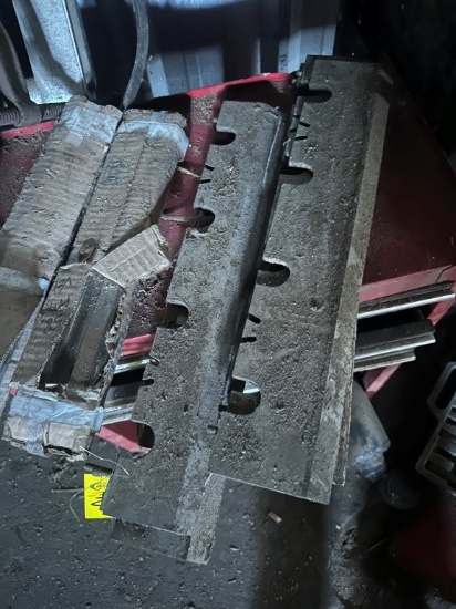 Precision Chipper Parts, (6) Knives, Anvil. Located at 172 Looper Ln., Pickens, SC 29671. SC Sales T