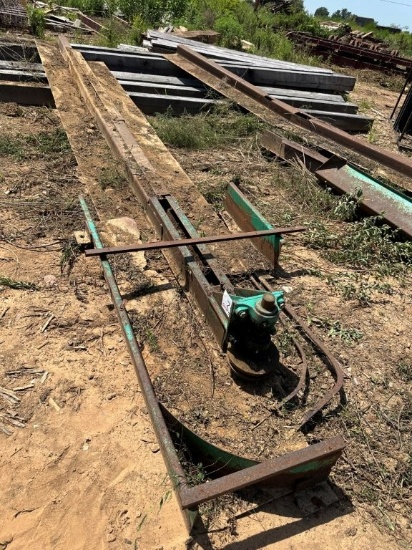 40ft Heile Barn Sweep Conveyor Panning with Idle End Only, No Chain or Drive. Located at 361 Yarbrou
