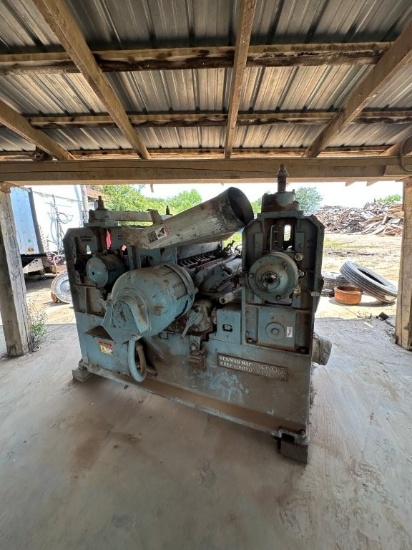 Newman S-382 30inch Double Surfacer, Straight Knife Cutter Heads, Needs 2 Bearings on Top Feed Shaf