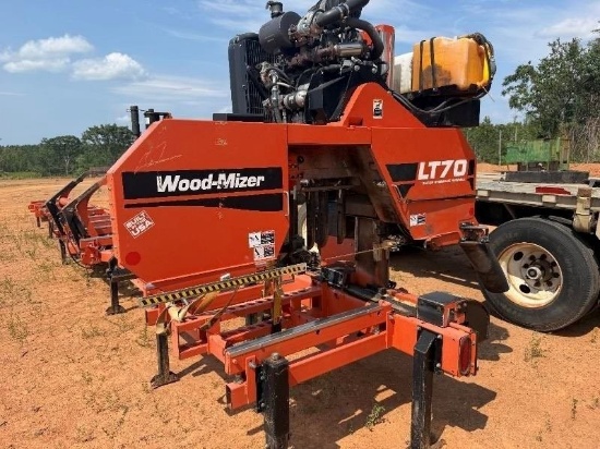 2015 Wood Mizer LT70 Portable Band Mill with 40ft Length Cutting Capability with YanMar Diesel Engin
