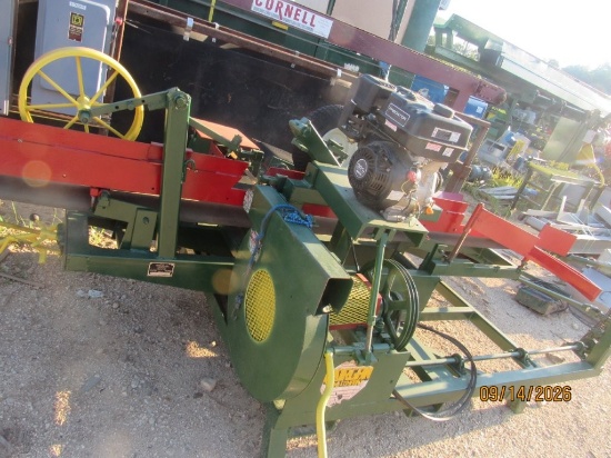 Morgan Single Head Gas Powered Resaw with Return. Located at 2680 Hwy 22 N., Clarksburg, TN 38324. T