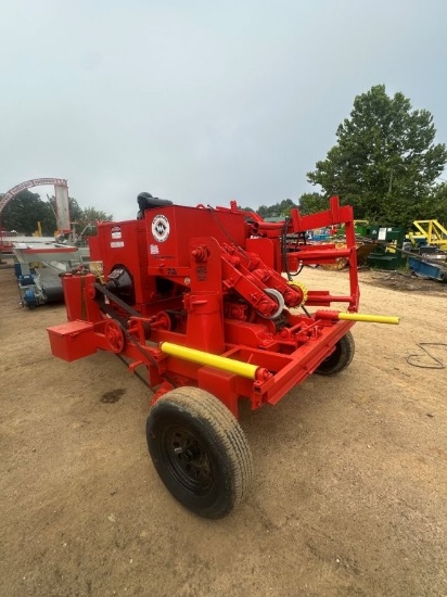 Morbark Portable Post Peeler, 4 Cylinder Diesel Engine. Located at 2680 Hwy 22 N., Clarksburg, TN 38