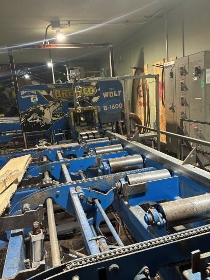 Brewco B1600 Grade Resaw with Runaround System, 4inch Band and Controls. Located at 1995 Lumber Rd.,