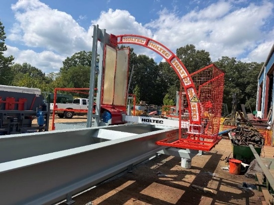 Holtec TransCut Stationary Package Saw, Mdl FSHK with 26ft Deck, 3 Phase. Located at 2680 Hwy 22 N.,