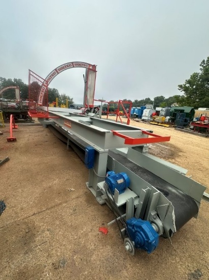 Holtec TransCut Stationary Package Saw, Mdl FSHK with 26ft Deck, 3 Phase, S/N 05034. Located at 2680