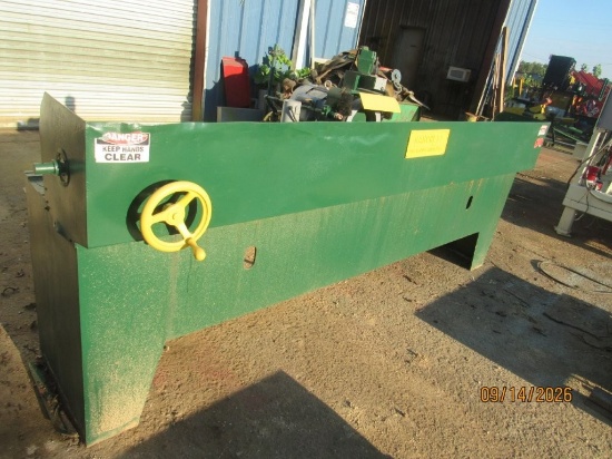 Hanchett 84inch Knife Sharpener. Located at 2680 Hwy 22N., Clarksburg, TN 38231. TN Sales Tax 9.75%.