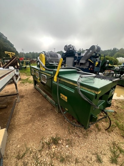 Pendu M4300N Double Arbor Gang Saw with Sizer Head, Knurled Feed Rolls, 100hp Motors on Saw Arbors,