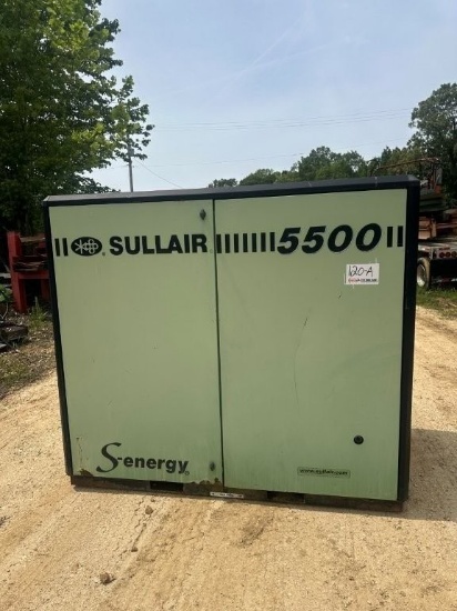 Sullair 5500 Series 75hp Rotary Screw Air Compressor Mdl 5509/A, S/N 201009230004. Located at 2680 H