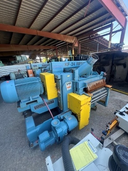 Newman Whitney KF24 Gang Rip Saw, S/N 15114. Located at 1995 Lumber Rd., Henry, TN 38231. TN Sales T