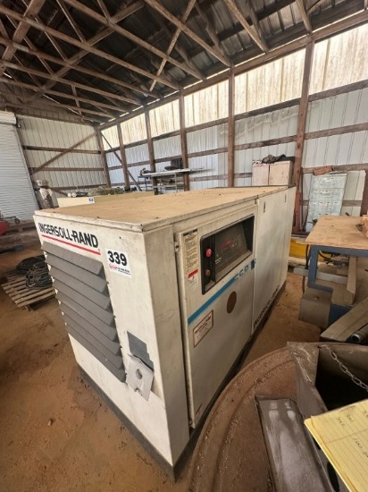 Ingersoll Rand 50hp Rotary Screw Air Compressor Model SSR-EP50, S/N F3200U91. Located at 1490 Hwy 10