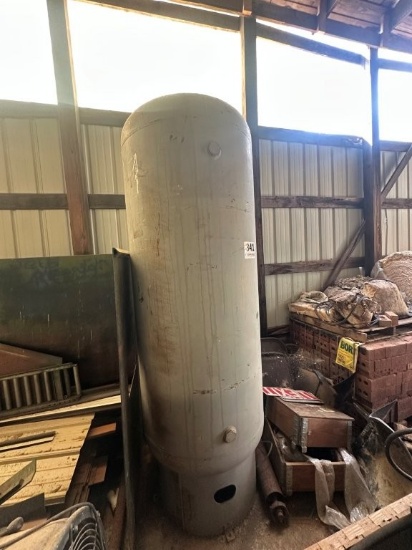 100 Gallon Vertical Air Receiver Tank. Located at 1490 Hwy 100 W., Centerville, TN 37033. TN Sales T
