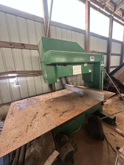RGE Vertical Band Saw 4 x 7ft Table. Located at 1490 Hwy 100 W., Centerville, TN 37033. TN Sales Tax