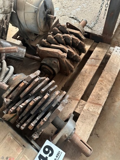 (2) 9 inch (Steel) Notcher Cutter Heads. Located at 1490 Hwy 100 W., Centerville, TN 37033. TN Sales