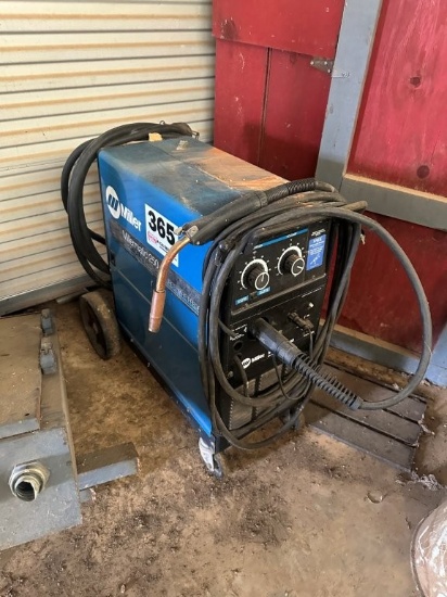 Portable Miller Matic 250 CV-DC Wire Feed Welder. Located at 1490 Hwy 100 W., Centerville, TN 37033.