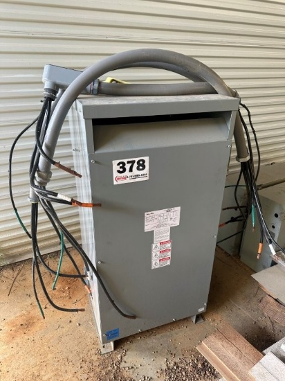 Federal Pacific 100 KVA Single Phase Transformer. Located at 1490 Hwy 100 W., Centerville, TN 37033.