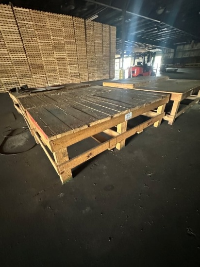 48 Inch X 96 Inch X 29 Inch Heavy Built Wooden Work Table. Located 201 Tobacco Rd., Bowling Green, K