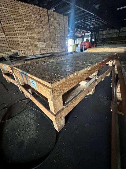 48 Inch X 96 Inch X 29 Inch Heavy Built Wooden Work Table. Located 201 Tobacco Rd., Bowling Green, K
