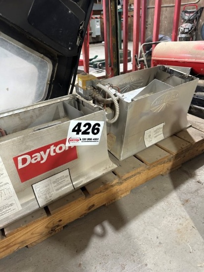 (2) Natural Gas Radiant Heaters. Located at 2898 Crestridge Rd., Centerville, TN 37033. TN Sales Tax