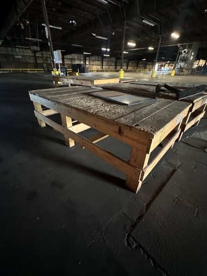 48 Inch X 96 Inch X 29 Inch Heavy Built Wooden Work Table. Located 201 Tobacco Rd., Bowling Green, K