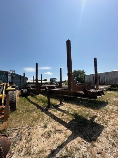 4 Bunk 40ft Tandem Axle Log Trailer, Plate#U517U81. NOTE:ID TAG #523. Located at 361 Yarbrough Ln.,