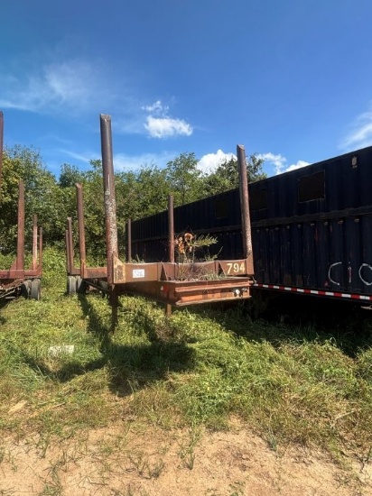 4 Bunk 40ft Tandem Axle Log Trailer. NOTE:ID TAG #525C. Located at 361 Yarbrough Ln., Winchester, TN