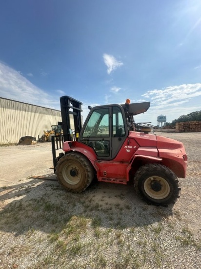 2016 Manitou M50-4 11,000 Lb Fork Lift All Weather Cab, 57 inch Forks with Side Shift, 6480 Hrs Show