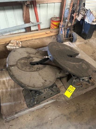 (2) Low Profile Fifth Wheel Plates. Located at 1490 Hwy 100 W., Centerville, TN 37033. TN Sales Tax