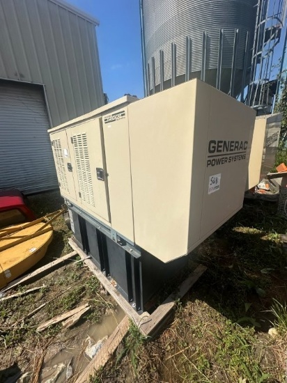 2001 Generac Series 2000 15 KW Single Phase Gen Set with Enclosure and Fuel Tank, 4 Cylinder Diesel