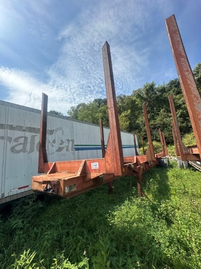1998 Pitts 45ft 4 Bunk Tandem Axle Log Trailer. VIN. 1PELT4521WP980836; TITLE. Located In Bellaire,O