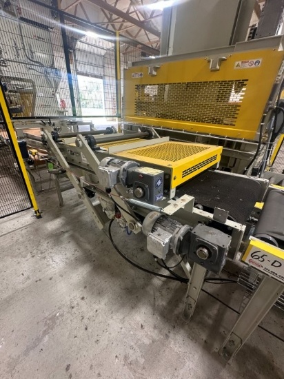2024 (LIKE NEW) Nvenia 24inch x 8ft Flattening Conveyor, 1inch to 10inch Flattening Adjustment, 100