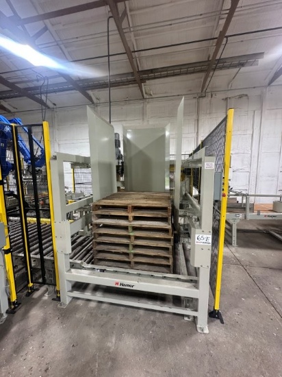 2024 (LIKE NEW) Nvenia Automatic Pallet Dispenser with Pallet Magazine, 15 Pallet Capacity, 2 Way, 4