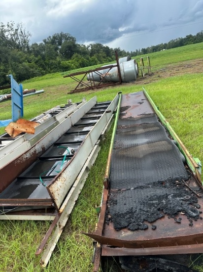 (3) Belt Conveyor Section, 32inch x 24ft, 35inch x 20ft, 23inch x 20ft and No Drives