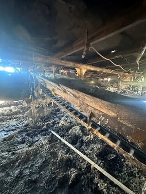 22ft Drag Chain Conveyor Approx 45ft 6inch Ladder Back Chain 75% Chain Life