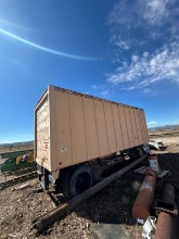 1974 Trailmobile 8 x 25ft Single Axle Storage Van Trailer, Roll Up Door, No Landing Gear
