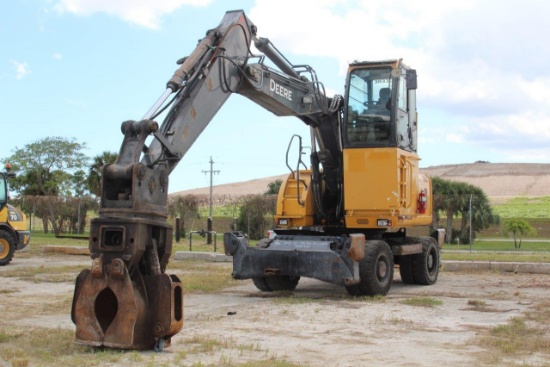 2012 John Deer 190DW Rubber Tire Excavator