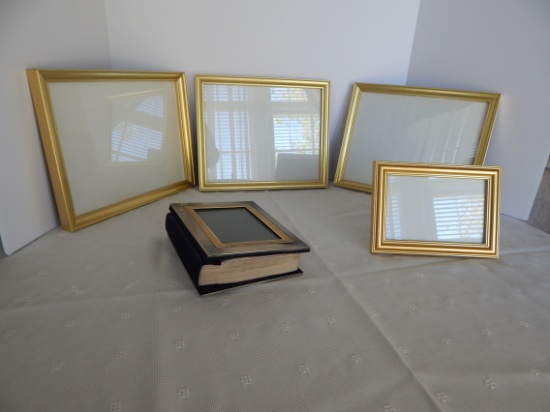 3 Matching 8x10  Frames and 1 4x6 frame, small photo album