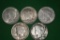 5 PEACE SILVER DOLLARS