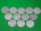 12 SILVER FRANKLIN HALF DOLLARS