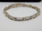 14K TWO TONE DIAMOND BRACELET