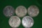 5 MORGAN SILVER DOLLARS