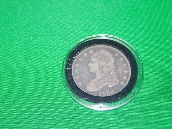 1836 CAPPED BUST SILVER HALF DOLLAR