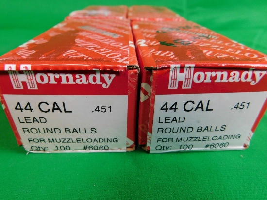 400 ROUNDS OF 44 CAL BALLS FOR MUZZLELOADERS