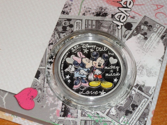 DISNEY MICKEY MOUSE SILVER ROUND