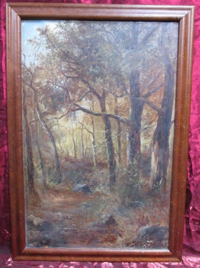 J. THORS FOREST OIL ON CANVAS