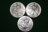 3 AMERICAN SILVER EAGLE DOLLARS