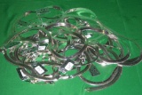 LARGE LOT OF 16 SILVER NECKLACES