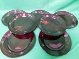 7 PRINCESS HOUSE RUBY PLATES