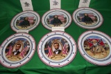 6 BUDWEISER COLLECTOR PLATES